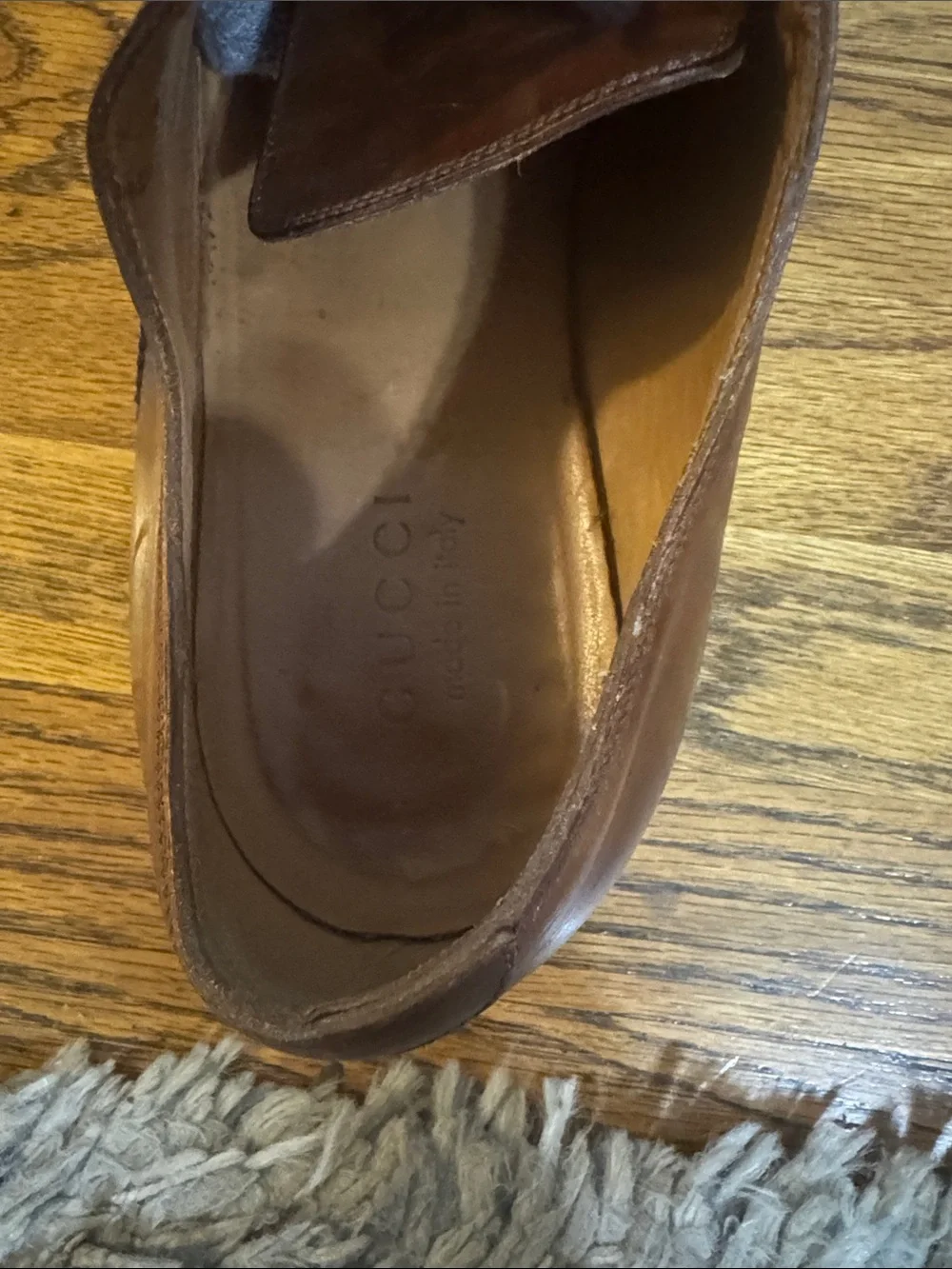 Gucci Brown Leather Oxford Dress Shoes